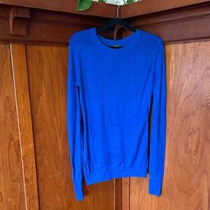 Express Vibrant Blue Knit Longline Sweater